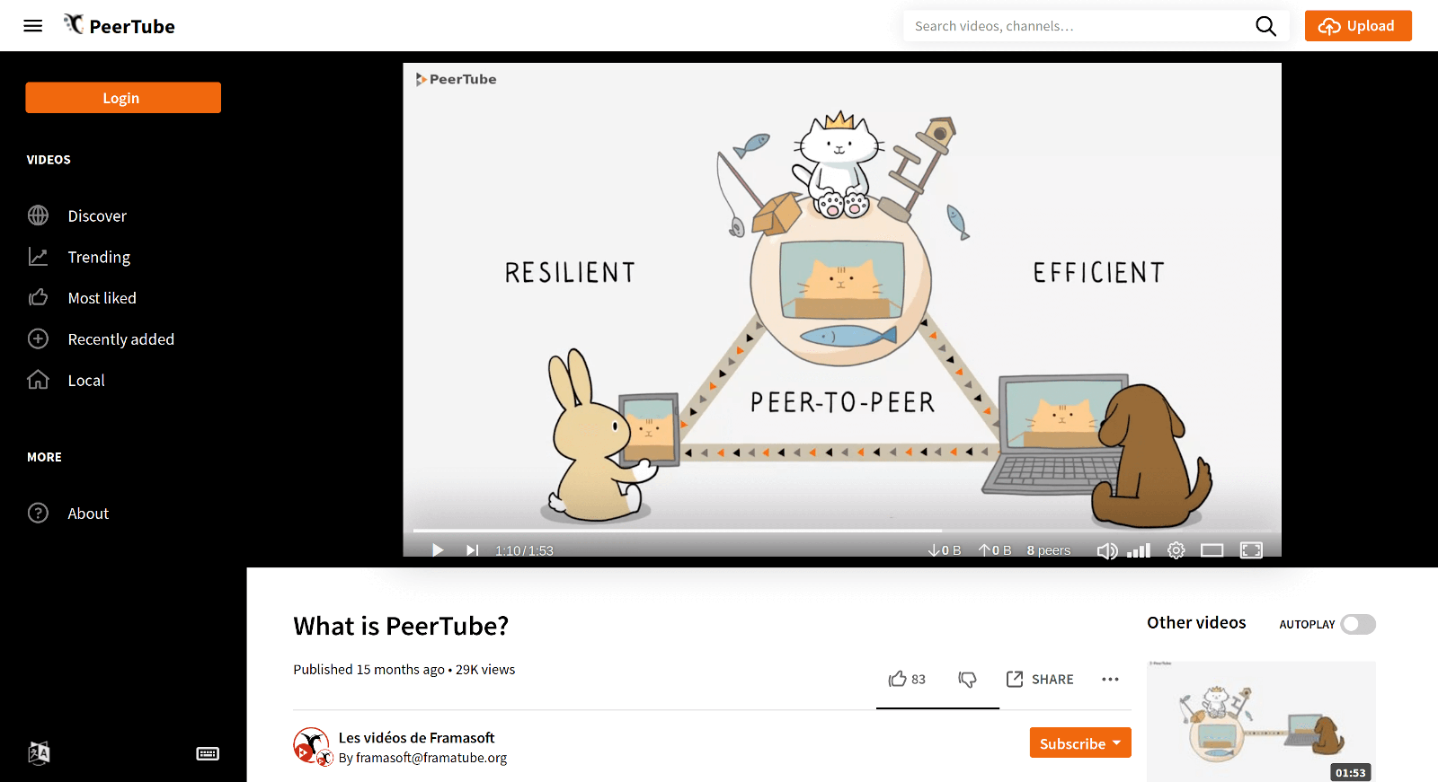 PeerTube Screenshot