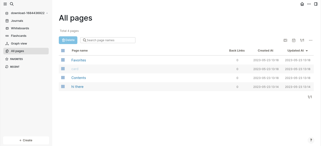 Logseq Screenshot